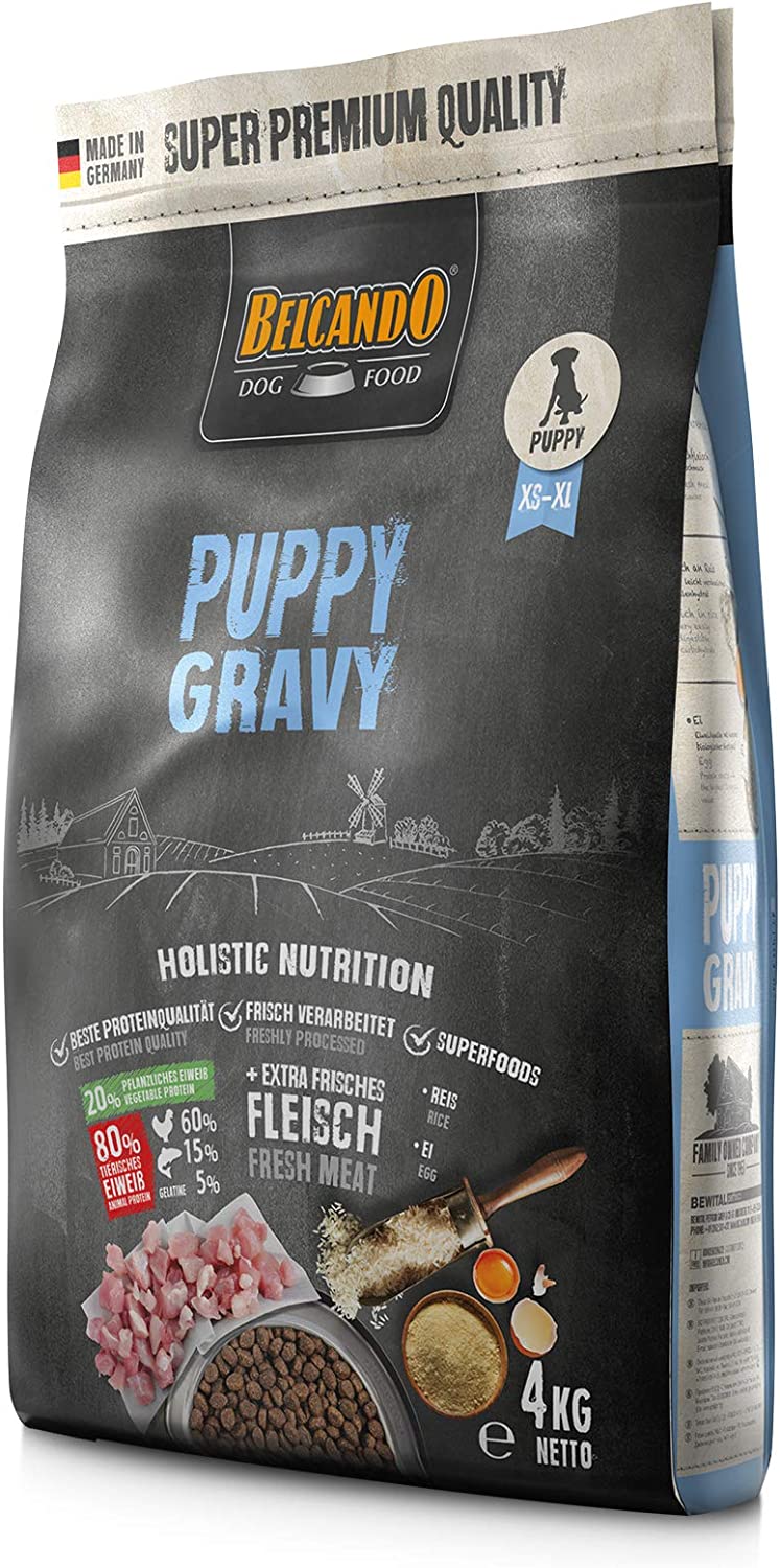 Belcando Puppy Gravy [4 kg] Welpenfutter | Trockenfutter für Welpen | Alleinfuttermittel für Welpen bis 4 Monate