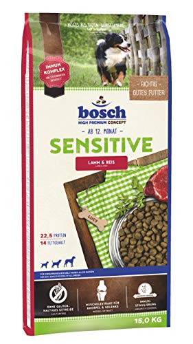 bosch HPC Sensitive Lamm & Reis | Hundetockenfutter für ernährungssensible Hunde aller Rassen, 1 x 15 kg