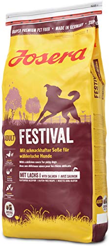 JOSERA Festival, Hundefutter mit leckerem Soßenmantel, Super Premium Trockenfutter für ausgewachsene Hunde, 1er Pack (1 x 15 kg)